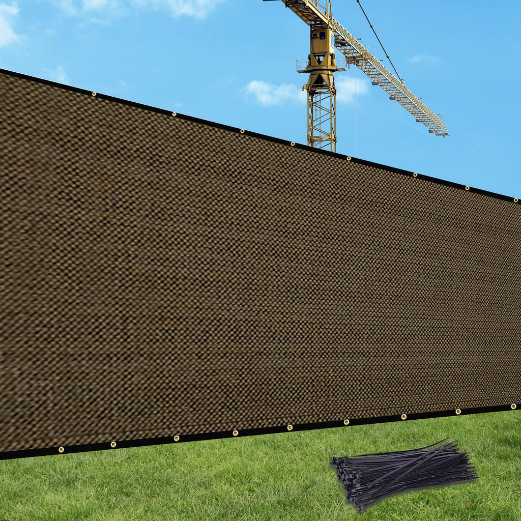 5'X50' brown HDPE Fence