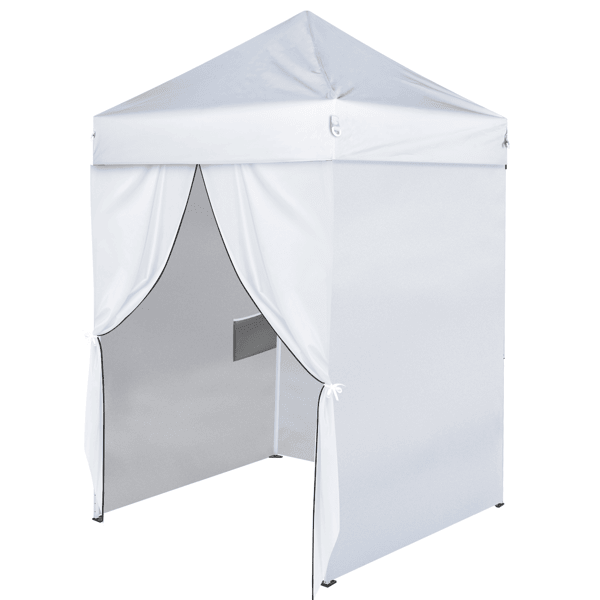 5X5FT Outdoor Canopy with 4 Sidewall White