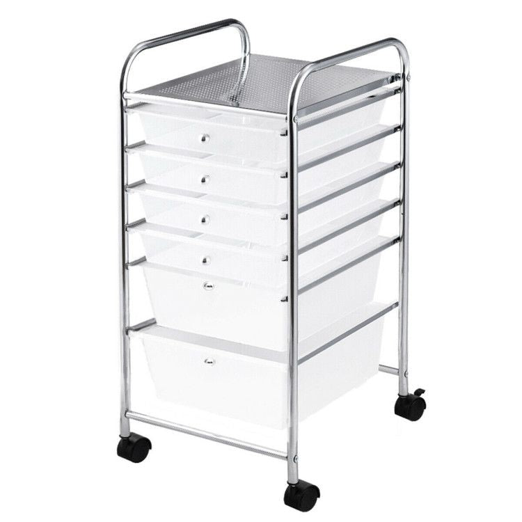 6 Drawers Rolling Storage Cart Organizer