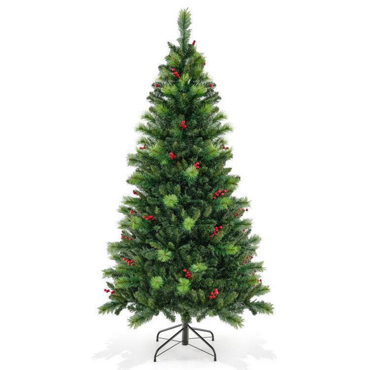 6 Feet Pre-Lit Artificial Christmas Tree with 300/400/500 LED Lights