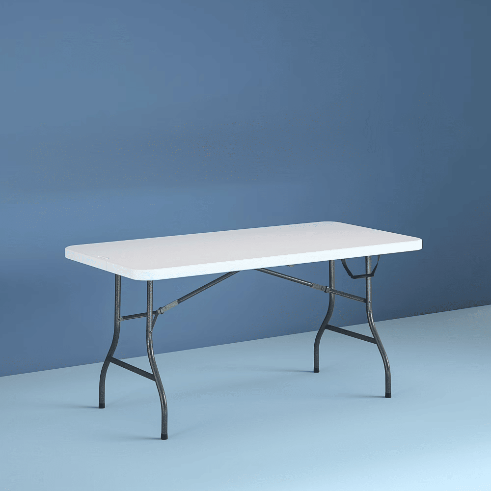 6 Foot Premium FoldingTable, White Speckle (Shipment from Walmart)
