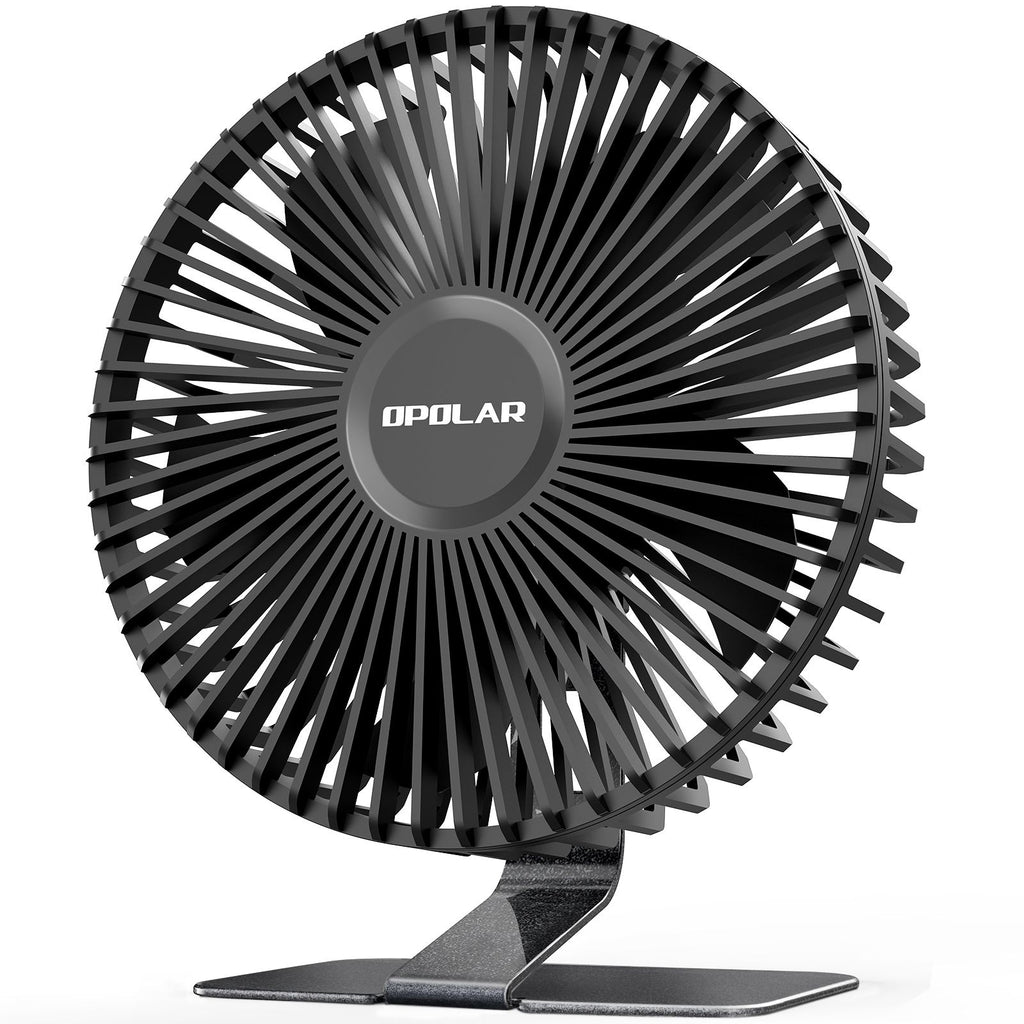 6 INCH USB Desk Fan with Upgraded Strong Airflow, 4 Speeds, Whisper Quiet Desktop Office Table Fan, 90° Adjustable Tilt Angle for Better Cooling,4.9 ft Cord RT