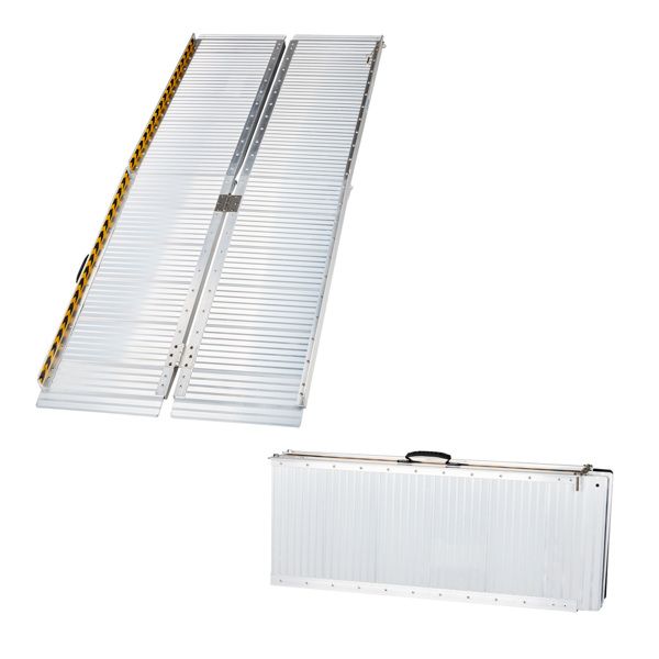 6' Multi-folding Aluminum Wheelchair Loading Ramp: portable foot 5 7 Scooter