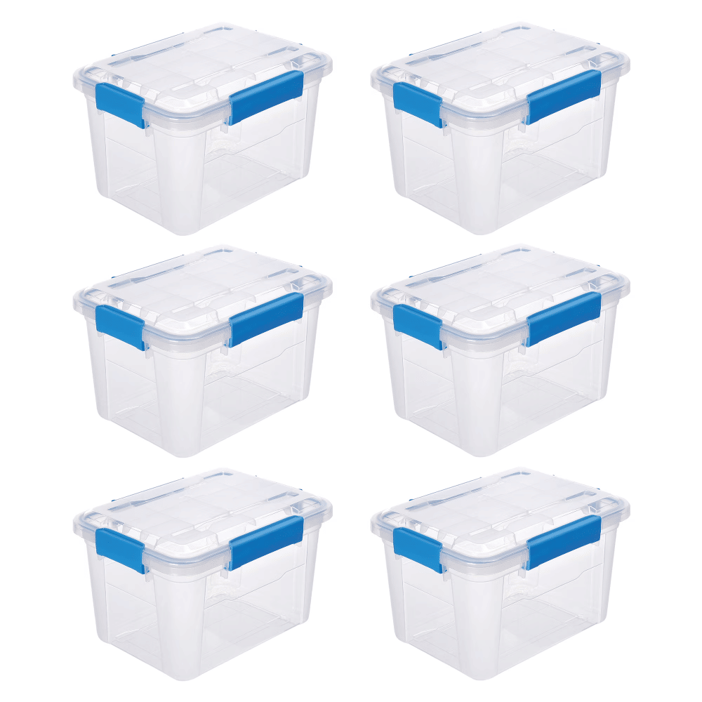 6 PACK - WATERPROOF 4.7Gal/19Qt/18L BOX(Shipment from Walmart)