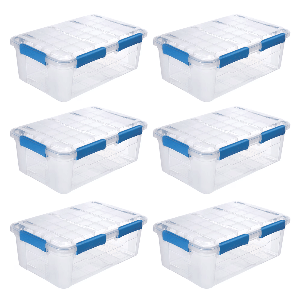 6 PACK - WATERPROOF 8.4Gal/33.8Qt/32L BOX (Shipment from Walmart)