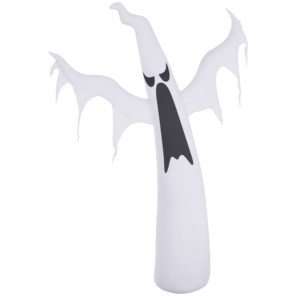 6' Tall Halloween Inflatables Outdoor Decorations White Ghost, Light Up Blow Up Yard Decor with LED Light and Fan Indoor Outdoor for Garden, Lawn, Party, Holiday