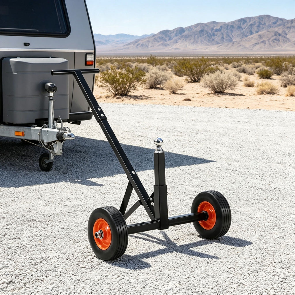 600 lbs Trailer Dolly, with 1-7/8 in Hitch Ball & 10 in Solid Tires for RV & Boat