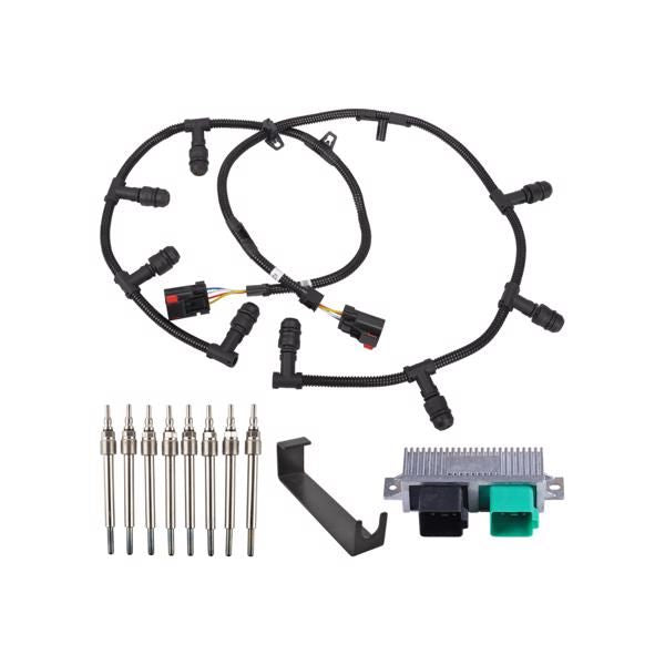 6.0L 2004-2010 Ford Diesel Glow Plugs Gasket & Glow Plugs MT030015 (Ban sale on Amazon) (No support for unconditional return)