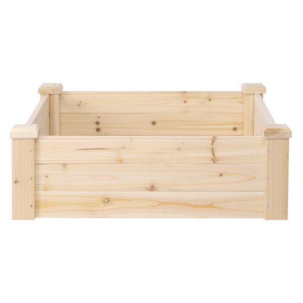 61*61*20cm Wooden Planting Frame Ground Type