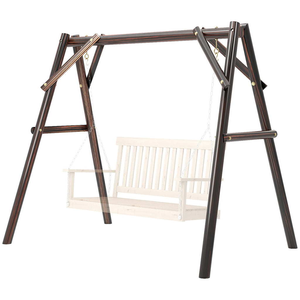 660 lbs Porch Swing Frame, A-Frame Hanging Chair Stand Only for DIY Painting, Swing Chair Stand for Backyard, Patio