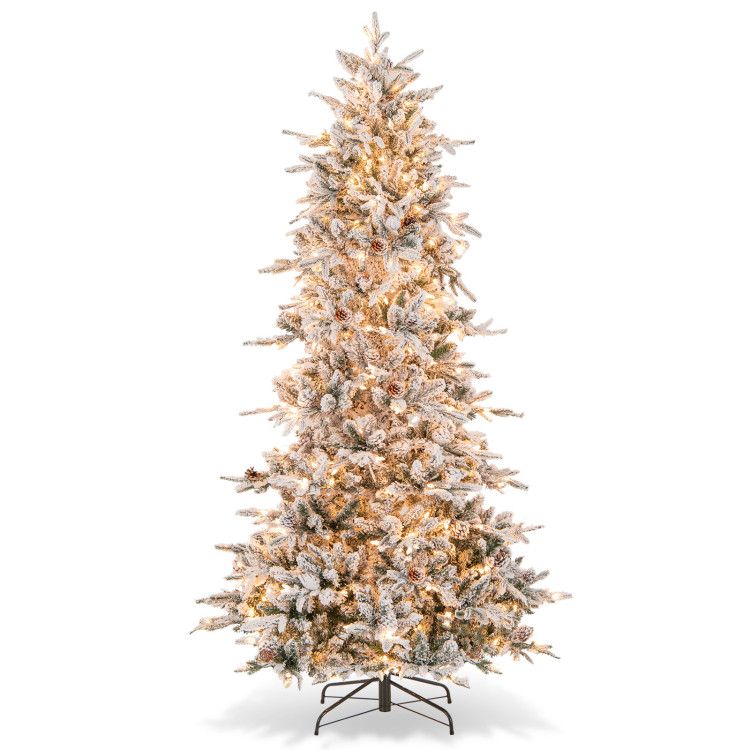 6/7.5 Feet Pre-lit Artificial Christmas Tree