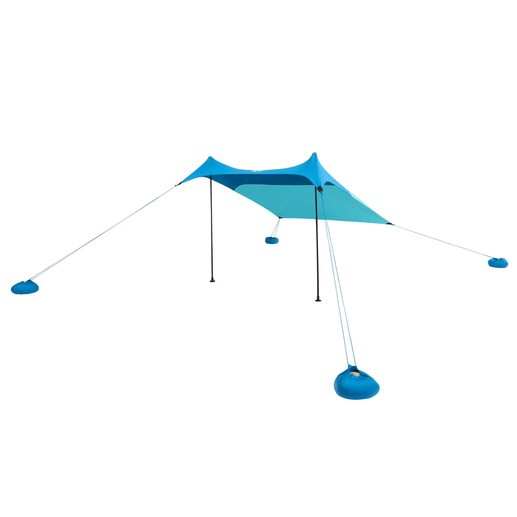 6.8 ft. x 6.7 ft. Blue Quick-Set Portable Sun Shade Beach Tent, with UPF 50+ Protection