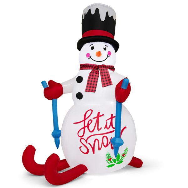 6FT Christmas Decoration with LED Lights