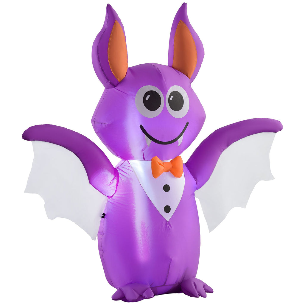 6ft Inflatable Halloween Bat, Blow Up LED Display for Garden Indoor Outdoor
