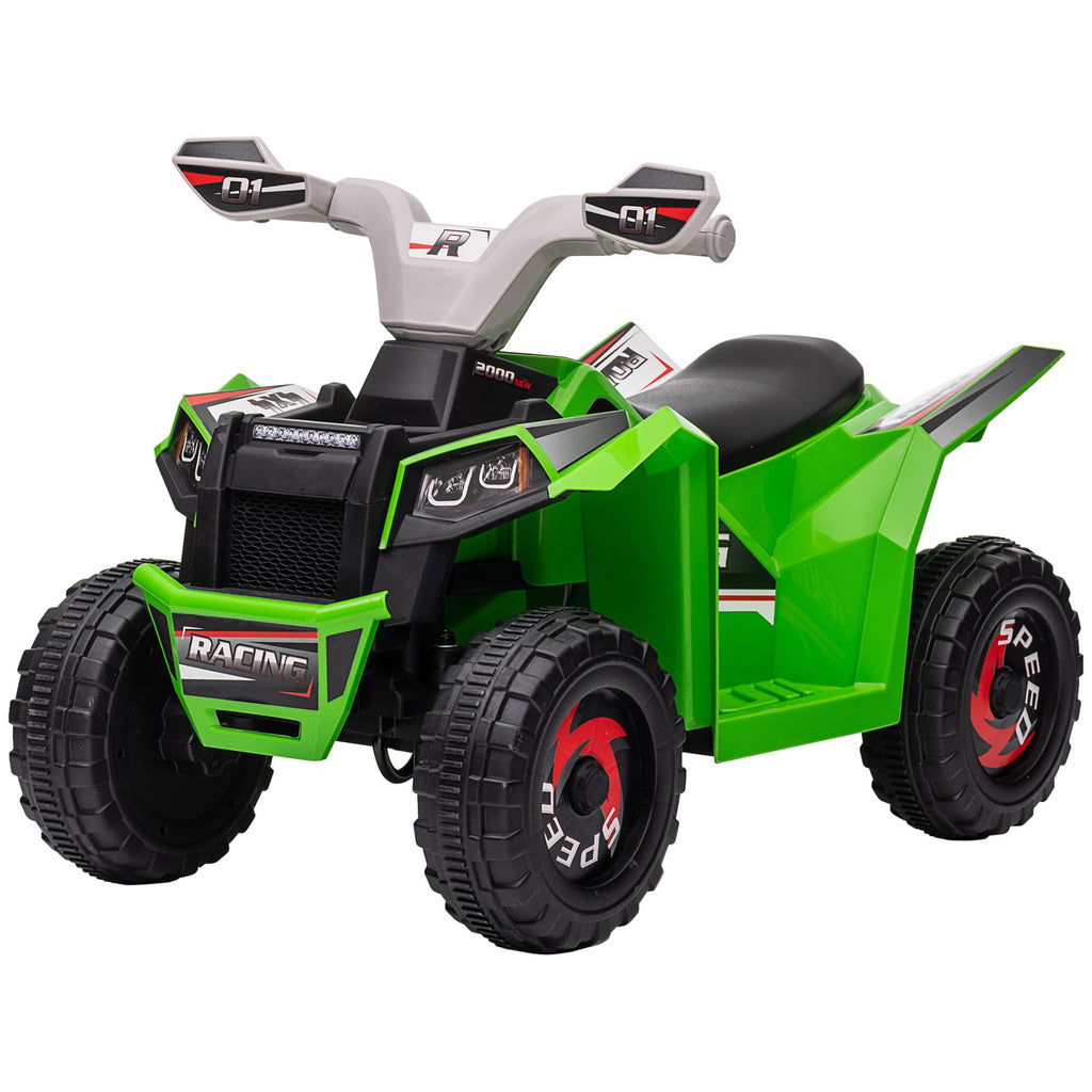 6V Electric Toy Car with Forward Backward, Wear-Resistant Wheels for Ages 18-36 Months, Green