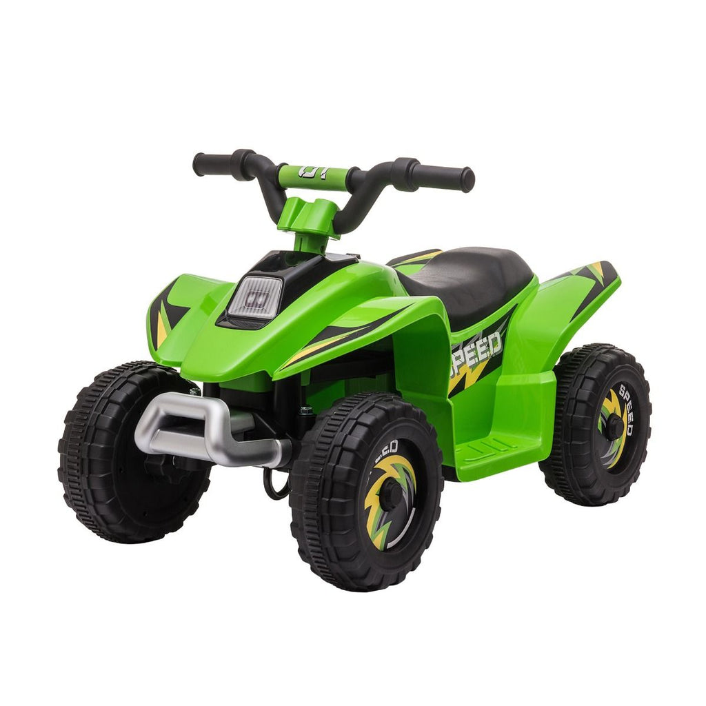 6V Kids ATV Ride-On Electric Quad Battery Powered Vehicle with Forward Reverse Switch for Toddlers Green