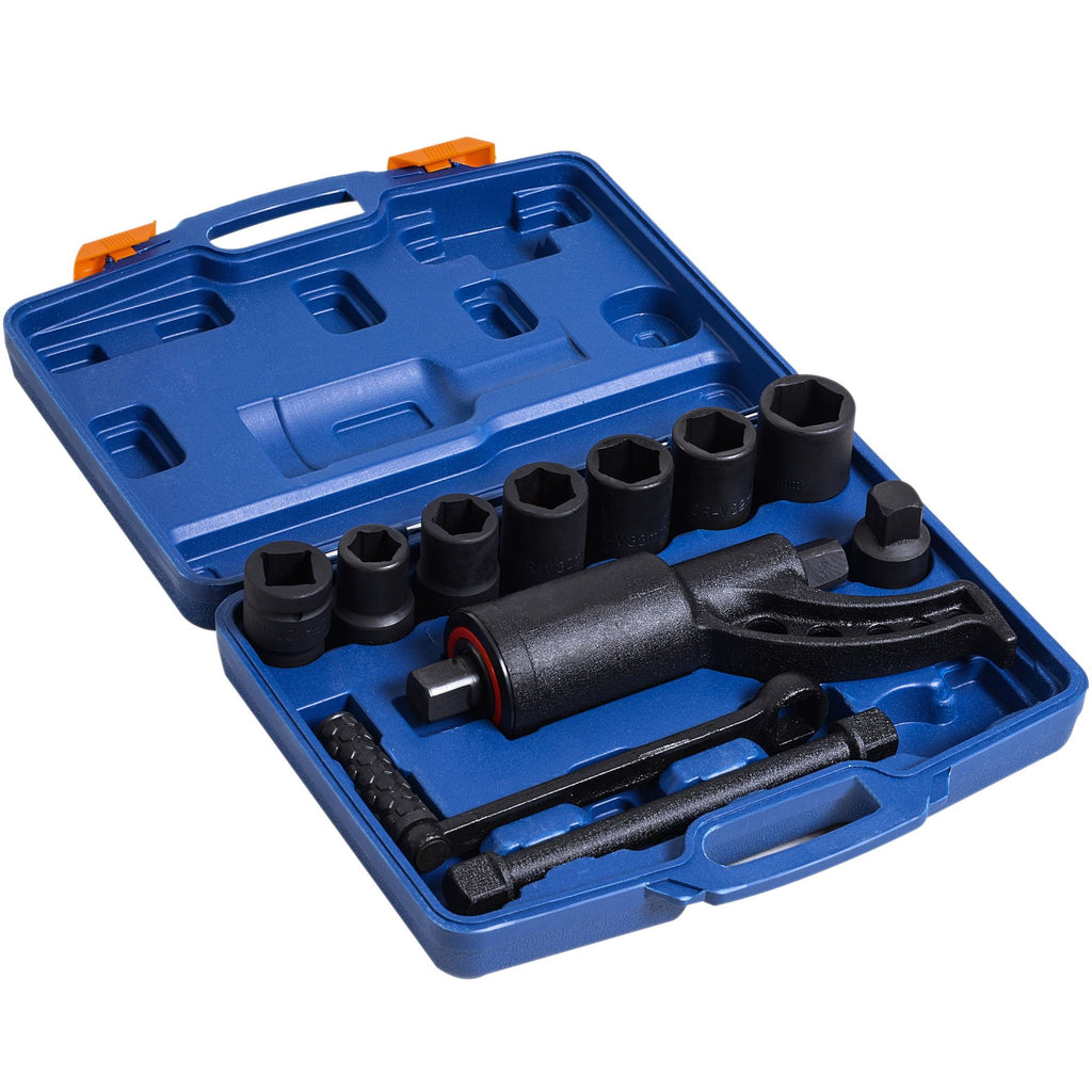 7-Piece Torque Multiplier Lug Wrench Set, Blue/Black with Carry Case Handy Tools