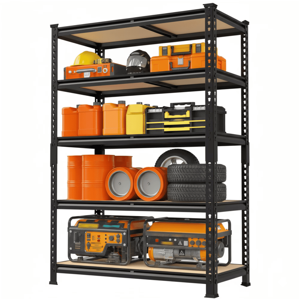 72" H Garage Shelving Heavy Duty 1500 LBS 5 Tier Storage Shelves Adjustable Shelf Rack for Garage Pantry Closet 36" W x 16" D x 72" H(Shipment from Walmart)