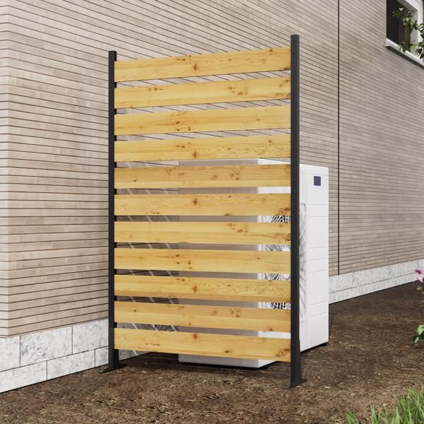 72.8"H x 38.5"W(1 Panel) Cedar Wood Privacy Screen, Outdoor Privacy Walls, Privacy Wood Fence for Pool Equipment Enclosure, Trash Can Enclosures, Air Conditioner Fence
