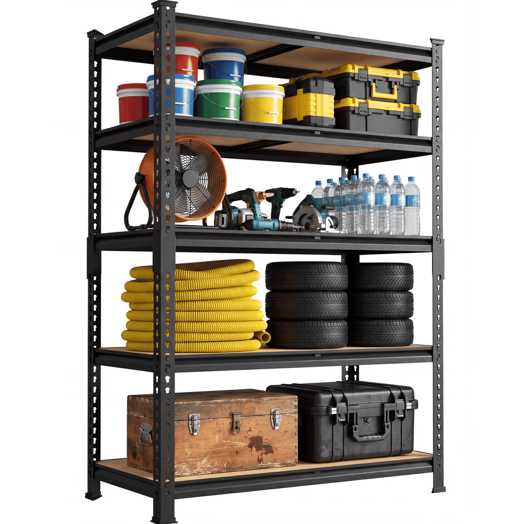 72"H Garage Shelving Unit Heavy Duty 1500LBS 5 TierStorageShelves Adjustable Shelf RackforGarage Pantry Closet 36"W x 12"D x 72"H