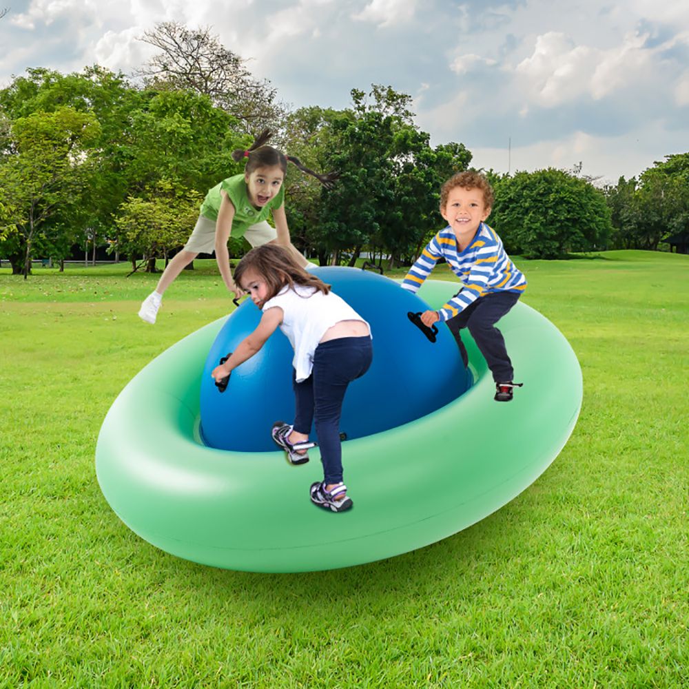 7.5 Foot Giant Inflatable Dome Rocker Bouncer with 6 Built-in Handles for Kids