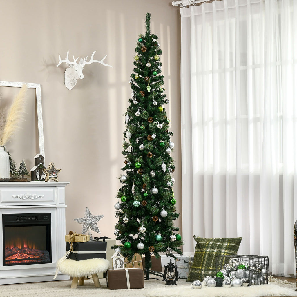 7.5 Foot Pencil Artificial Christmas Tree(No shipments on weekends)