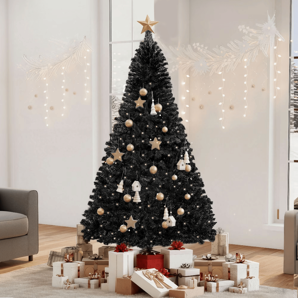 7.5ft Black Spruce Artificial Christmas Tree with 1258 Branch Tips
