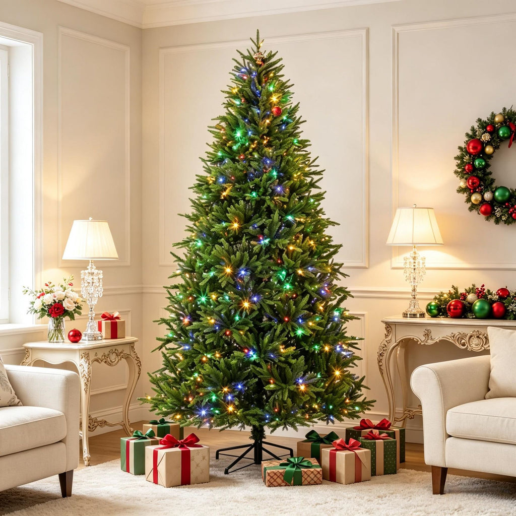 7.5ft Dual Color LED Christmas Tree 11 Modes with Remote