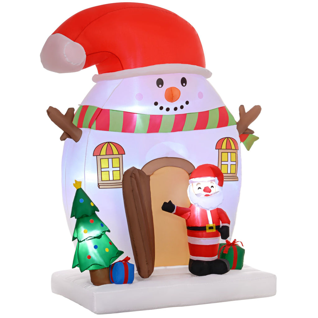 7.5FT Outdoor Christmas Inflatables, Xmas Blow Up Decoration, Build-in LED Lights for Outdoor, Yard, Party
