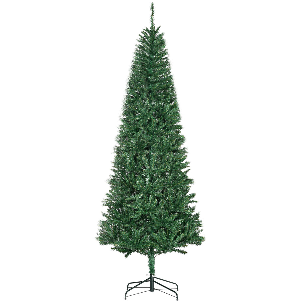 7ft Artificial Slim Christmas Tree with Realistic Branches & 865 Tips, for Home Party Holiday Decoration, Green