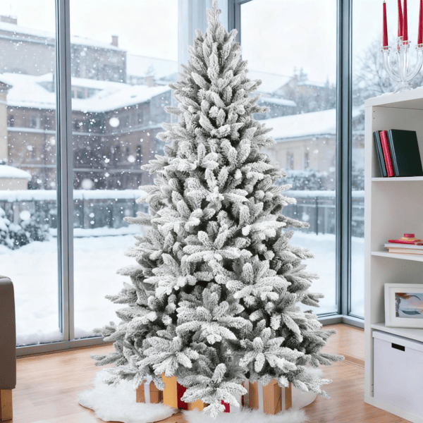7ft Flocked Christmas Tree