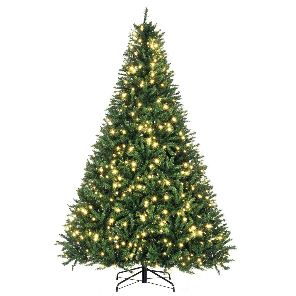 7ft Pre-Lit Full Douglas Fir Artificial Christmas Tree with Realistic Branches, 700 Warm White LED Lights and 2154 Tips