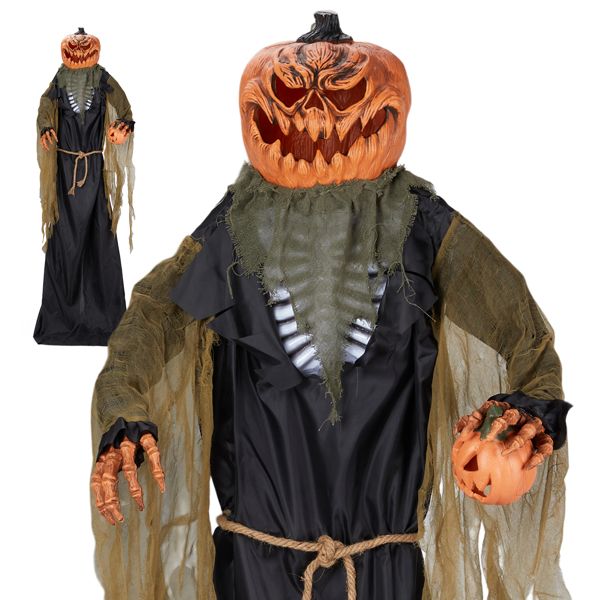 7ft Pumpkin Halloween Standing Decoration