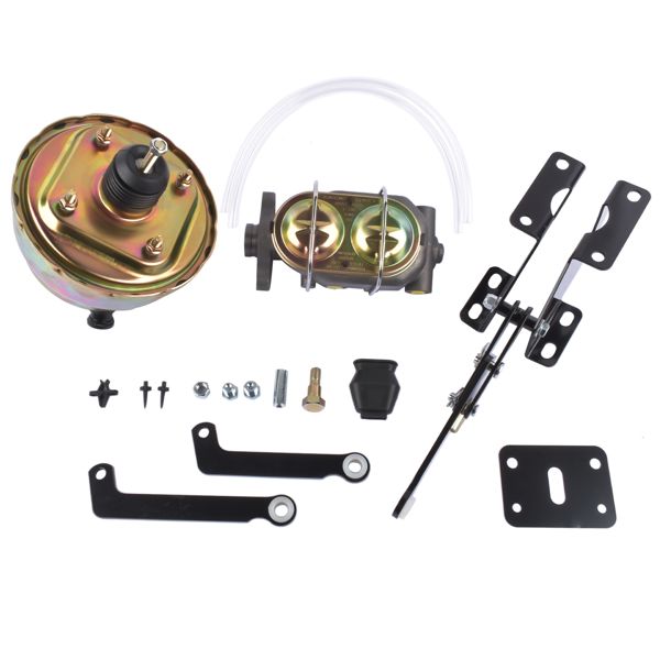 8" Dual Power Brake Booster Conversion Kit Disc Drum For Jeep CJ7 & CJ5 1974-86 PBUJ7486 PBUJ7486D