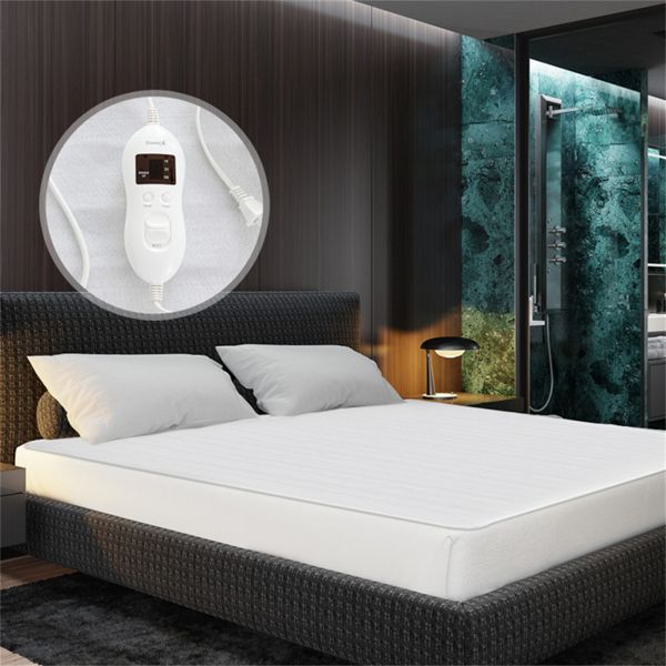 80' X 78' Electric Heated Mattress Pad with Adjustable Temperatures 10 H Timer