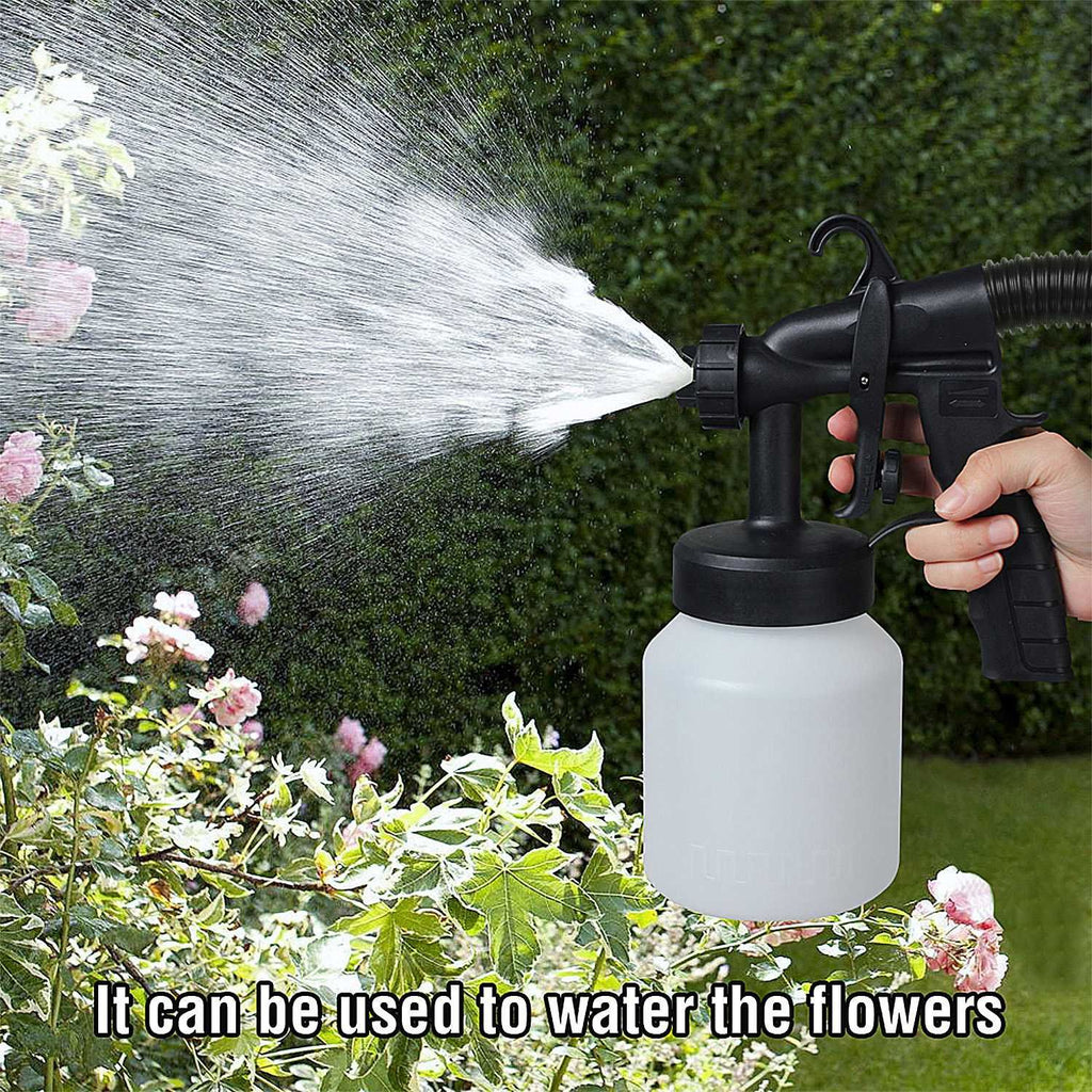 800ML Paint Spray Painter 650W Paint Sprayer Machine 800ML/Min Output HVLP Oil Primer Water Sprayer w/ 3 Spraying Patterns Motor Strap Detachable Container