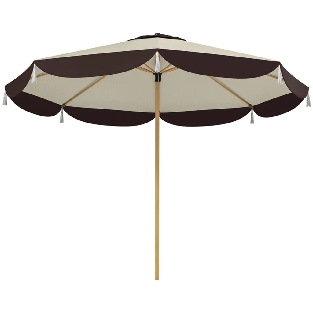 8.7 FT Elegance Patio Umbrella, UPF 50+ Outdoor Market Umbrella with 8 Ribs, Beige