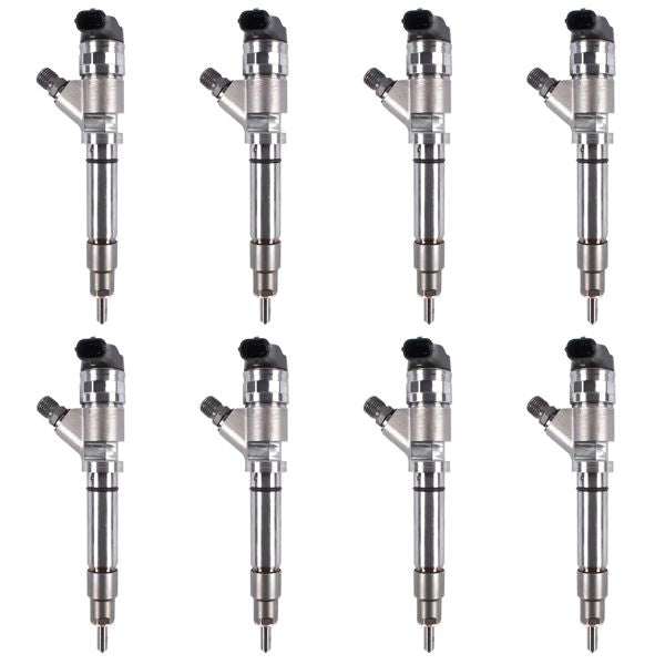 8x Fuel Injectors 0445120027 Fits 2004.5-2005 GM Chevrolet Silverado Sierra 3500 6.6L Duramax LLY Diesel