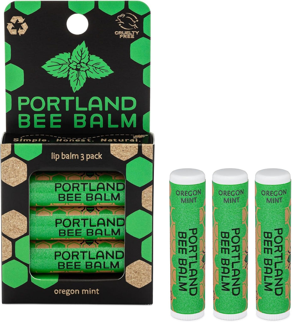Portland Bee Balm All Natural Beeswax Lip Balm Oregon Mint