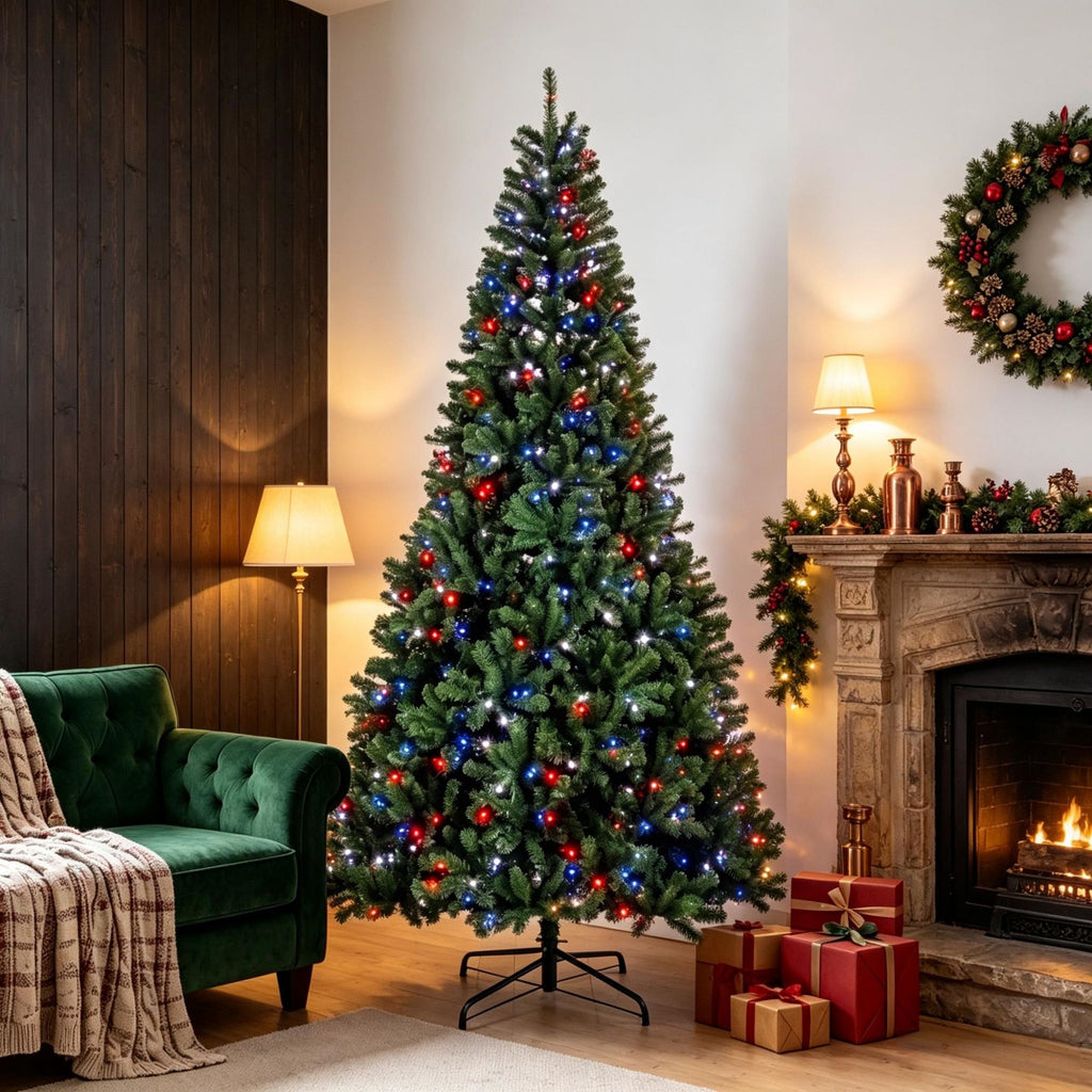 9ft Christmas Tree with RGB Dynamic LEDs, Remote Control