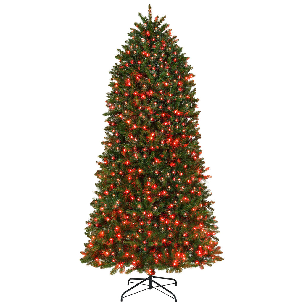 9ft Prelit Christmas Tree with Full-Spectrum LEDs, Smart App Control, Wide Full Hinged Xmas Tree, Easy Assembly