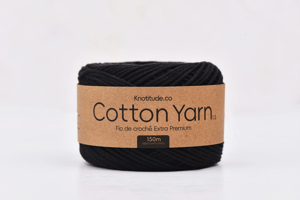 1.5mm Cotton Yarn 150m Ball For Knitting And Crochet