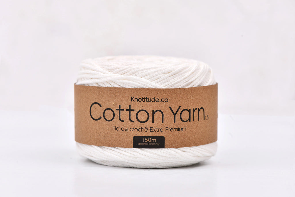 1.5mm Cotton Yarn 150m Ball For Knitting And Crochet