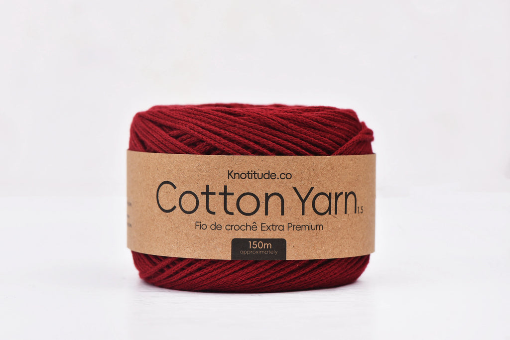 1.5mm Cotton Yarn 150m Ball For Knitting And Crochet