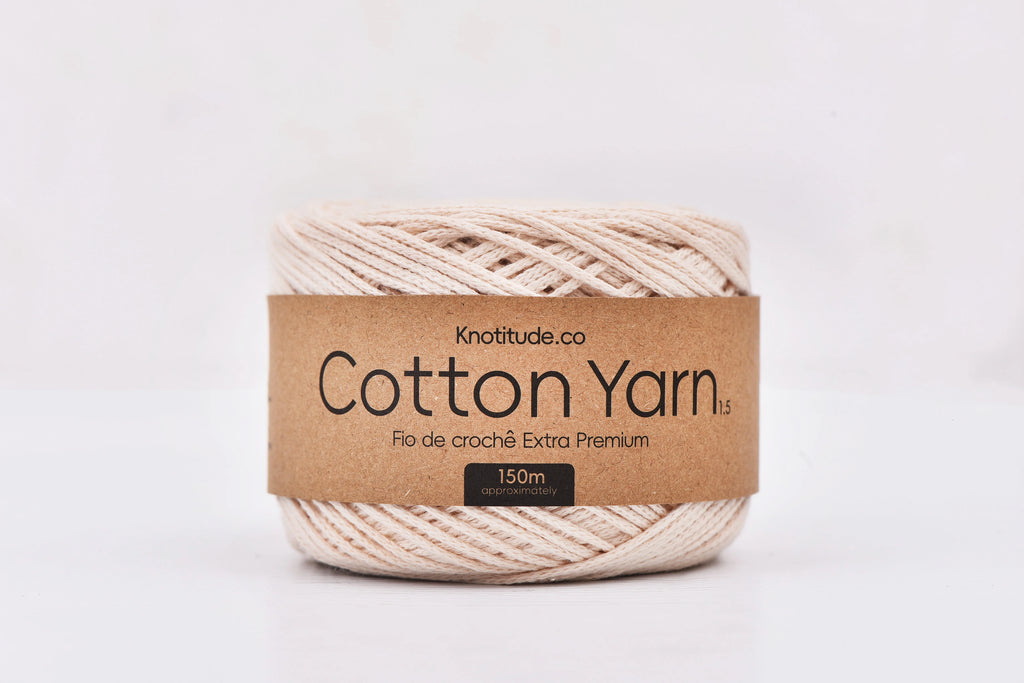 1.5mm Cotton Yarn 150m Ball For Knitting And Crochet