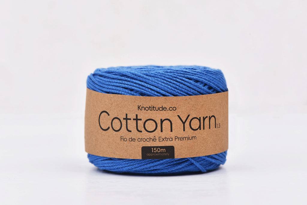 1.5mm Cotton Yarn 150m Ball For Knitting And Crochet