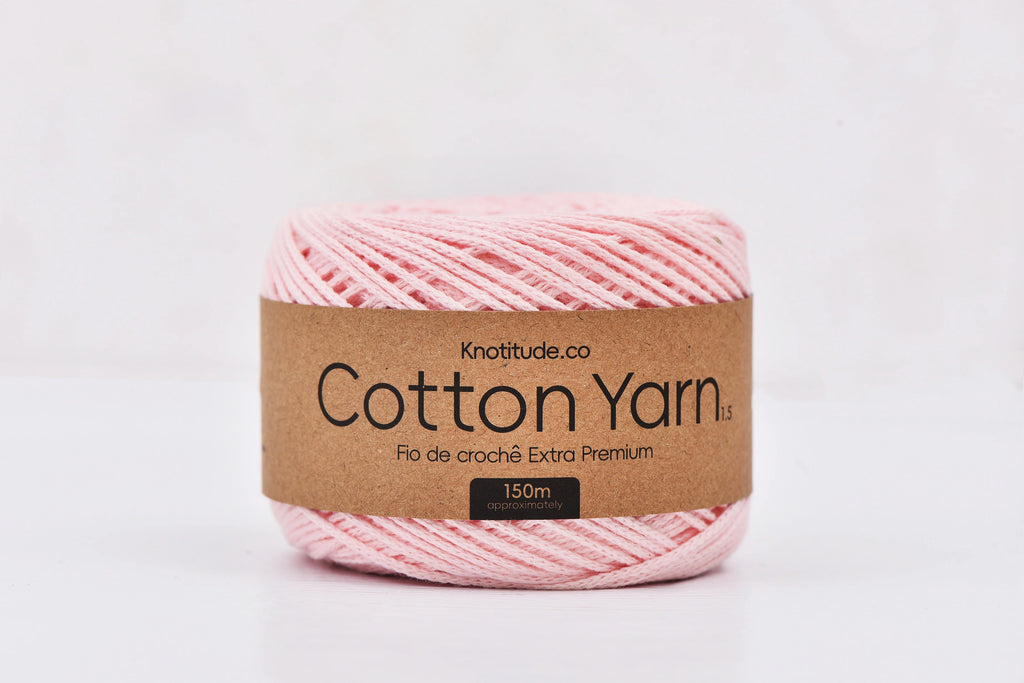 1.5mm Cotton Yarn 150m Ball For Knitting And Crochet