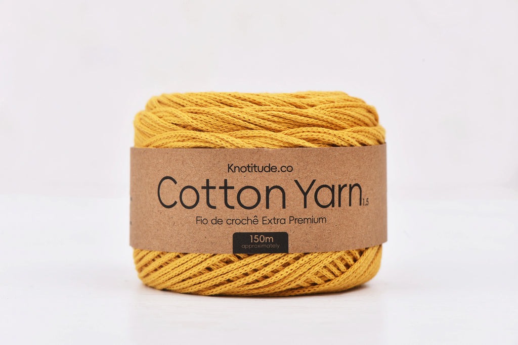 1.5mm Cotton Yarn 150m Ball For Knitting And Crochet