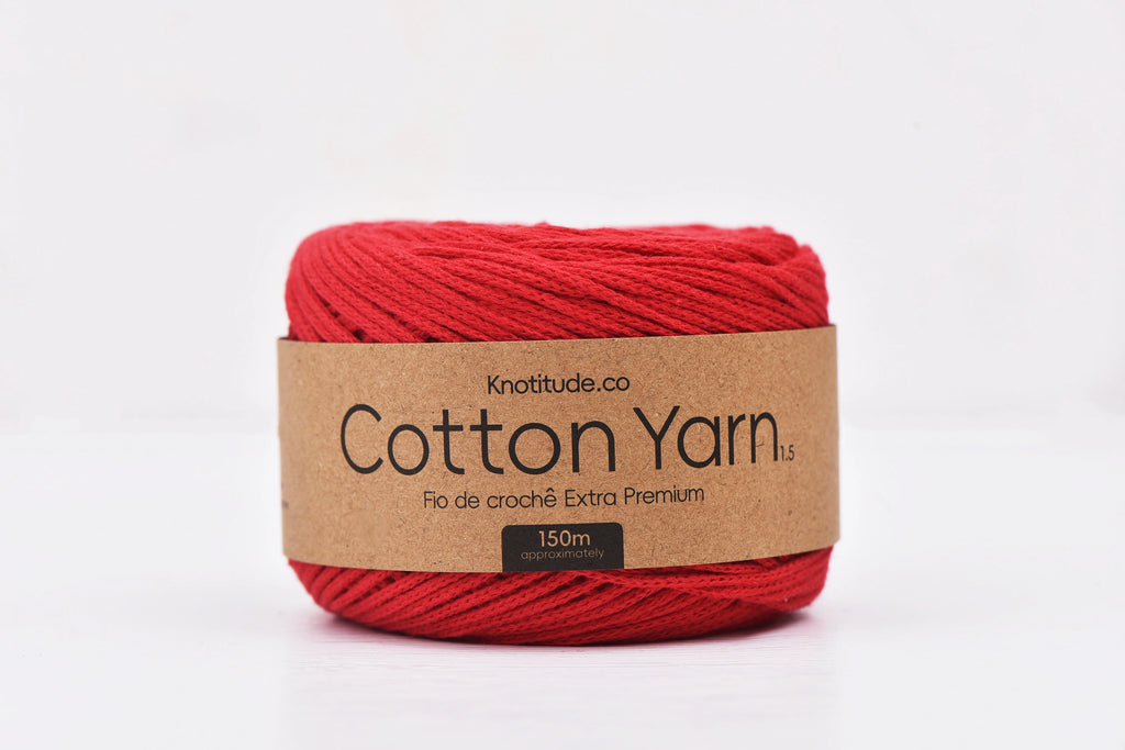 1.5mm Cotton Yarn 150m Ball For Knitting And Crochet