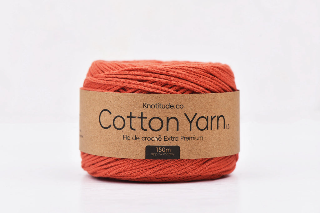 1.5mm Cotton Yarn 150m Ball For Knitting And Crochet